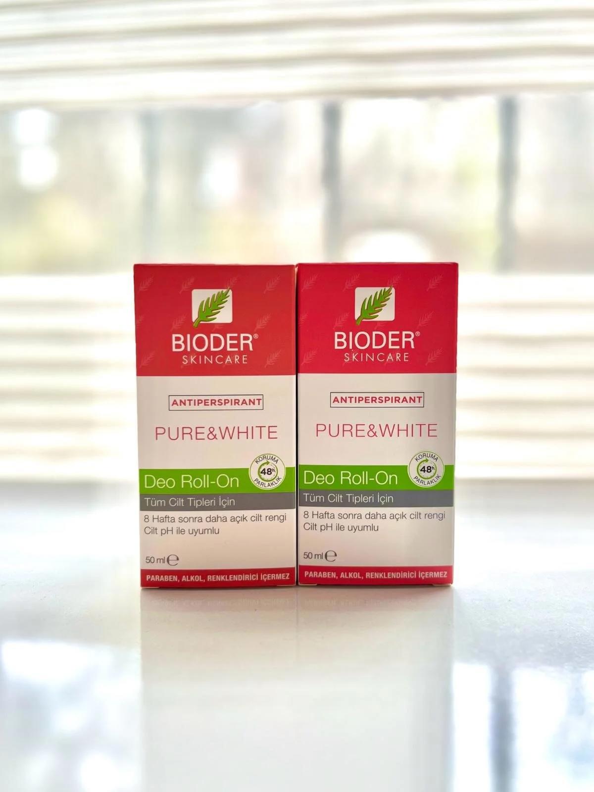 Bioder Ter Önleyici Antiperspirant Roll-On Kadın Deodorant 2x50 ml