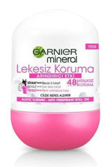Garnier Mineral Deo Lekesiz Koruma Pudrasız Ter Önleyici Antiperspirant Roll-On Kadın Deodorant 50 ml