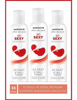 Watsons So Sexy Pudrasız Sprey Kadın Deodorant 3x150 ml