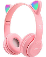 Weichuang P47M Kulak Üstü Kablosuz Bluetooth Kulaklık Açık Pembe
