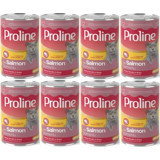 Pro Line Somonlu Parça Etli Soslu Yetişkin Yaş Kedi Maması 8x400 gr