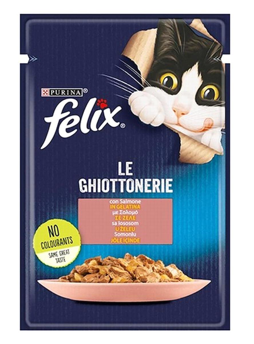 Purina Felix Somonlu Jöleli Yetişkin Yaş Kedi Maması 6x85 gr