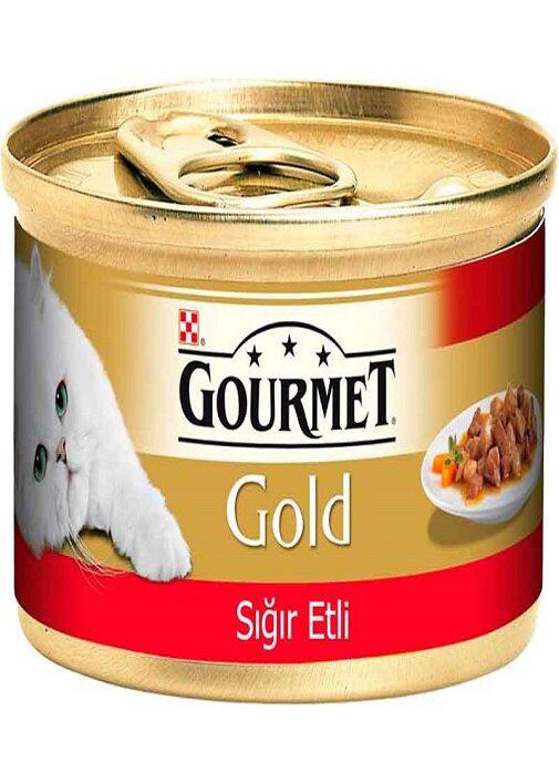 Purina Gourmet Gold Sığır Eti Yetişkin Yaş Kedi Maması 85 gr