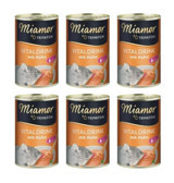 Miamor Trinkfein Tavuk Parça Etli Yetişkin Yaş Kedi Maması 6x135 ml