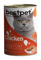 Bestpet Tavuk Jöleli Yetişkin Yaş Kedi Maması 400 gr