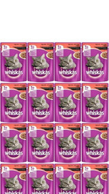 Whiskas Biftek Soslu Yetişkin Yaş Kedi Maması 24x85 gr