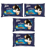 Purina Felix Le Ghiottonerie Ton Balığı Somonlu Yetişkin Yaş Kedi Maması 4x4x85 gr