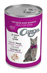 Cango Tavuk Parça Etli Soslu Yetişkin Yaş Kedi Maması 20x415 gr