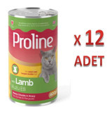 Pro Line Kuzu Eti Soslu Yetişkin Yaş Kedi Maması 12x400 gr