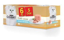 Purina Gourmet Ton Balığı Kıyılmış Yetişkin Yaş Kedi Maması 6x85 gr