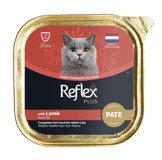 Reflex Plus Kuzu Eti Kıyılmış Yetişkin Yaş Kedi Maması 85 gr