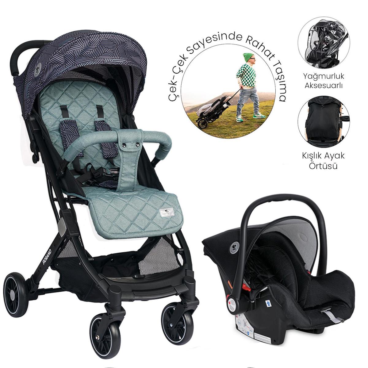 Lorelli Fiorano Katlanabilir Tek Elle Kapanan Travel Sistem Bebek Arabası