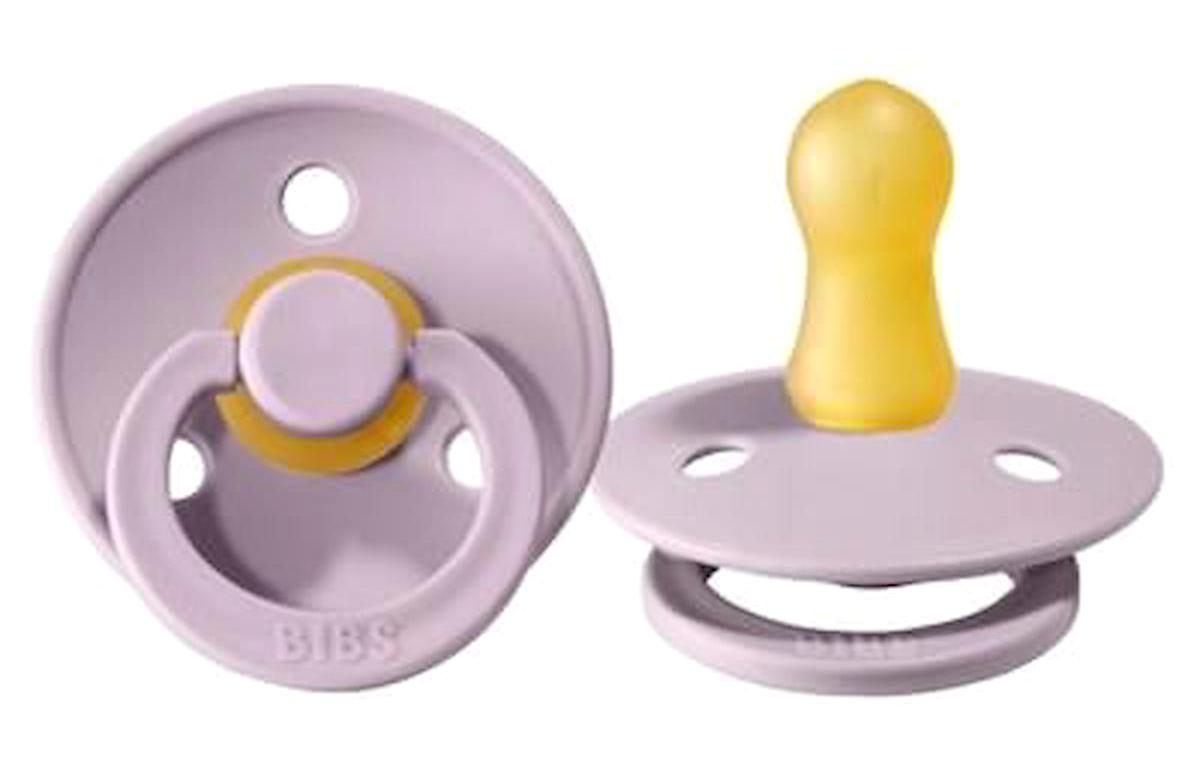 Bibs Colour 6-18 Ay Delikli Ortodontik Damaklı Kauçuk Emzik Lila