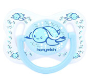 Hanymish 101 Cute 6-18 Ay Ortodontik Damaklı Silikon Emzik Mavi