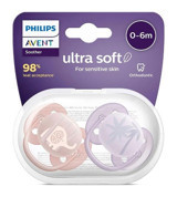 Philips Avent Ultra Soft 0-6 Ay Ortodontik Yenidoğan Damaklı Silikon Emzik Çok Renkli
