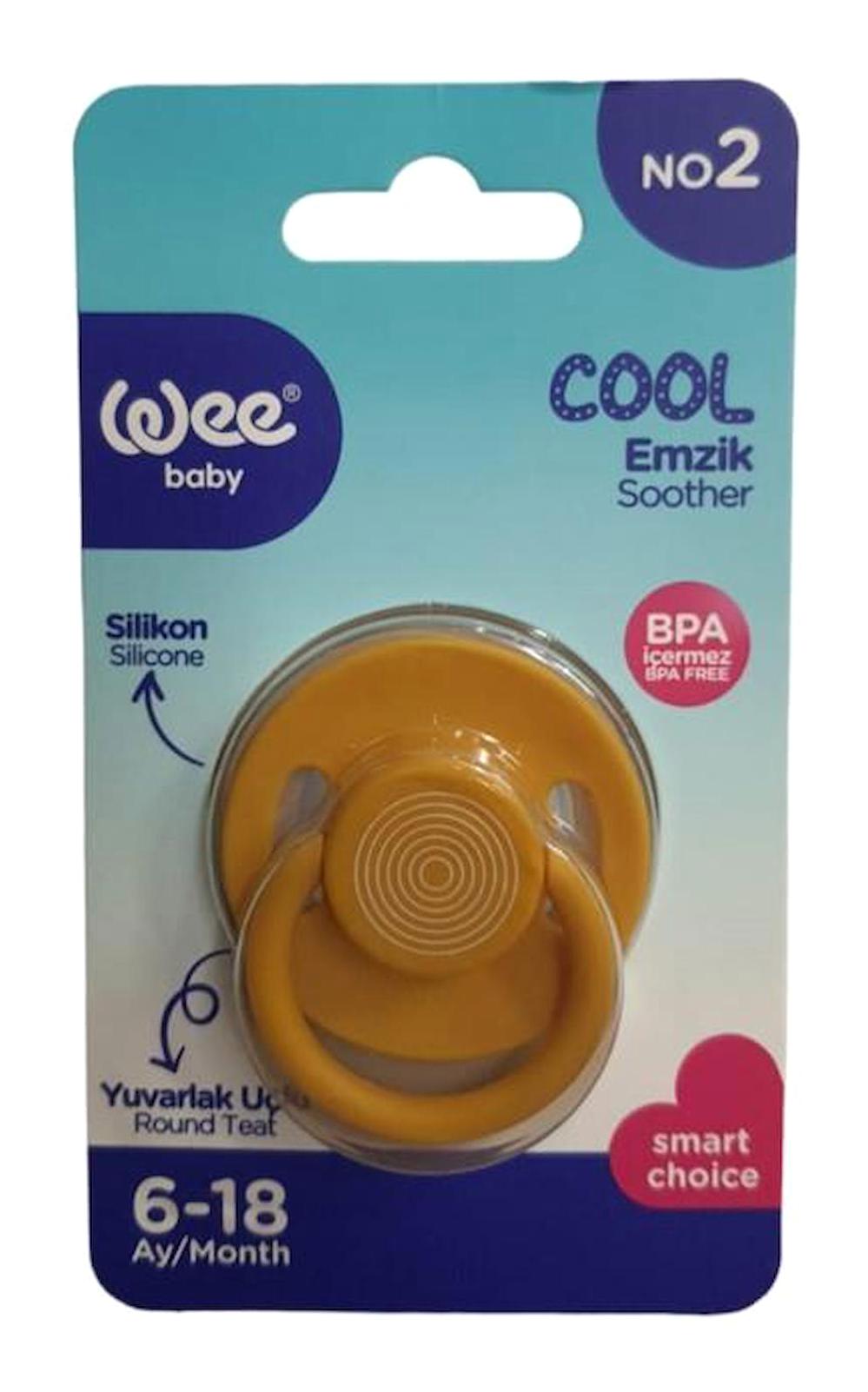 Wee Baby Cool 6-18 Ay Ortodontik Kiraz Uçlu Silikon Emzik Kavuniçi