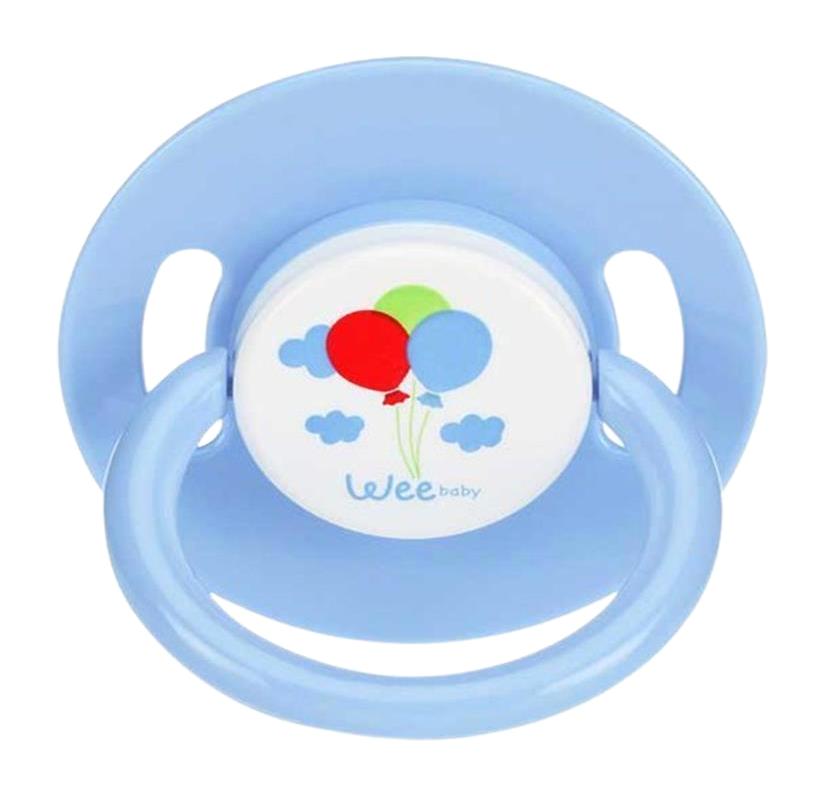 Wee Baby 18 Ay+ Ortodontik Kiraz Uçlu Silikon Emzik Mavi