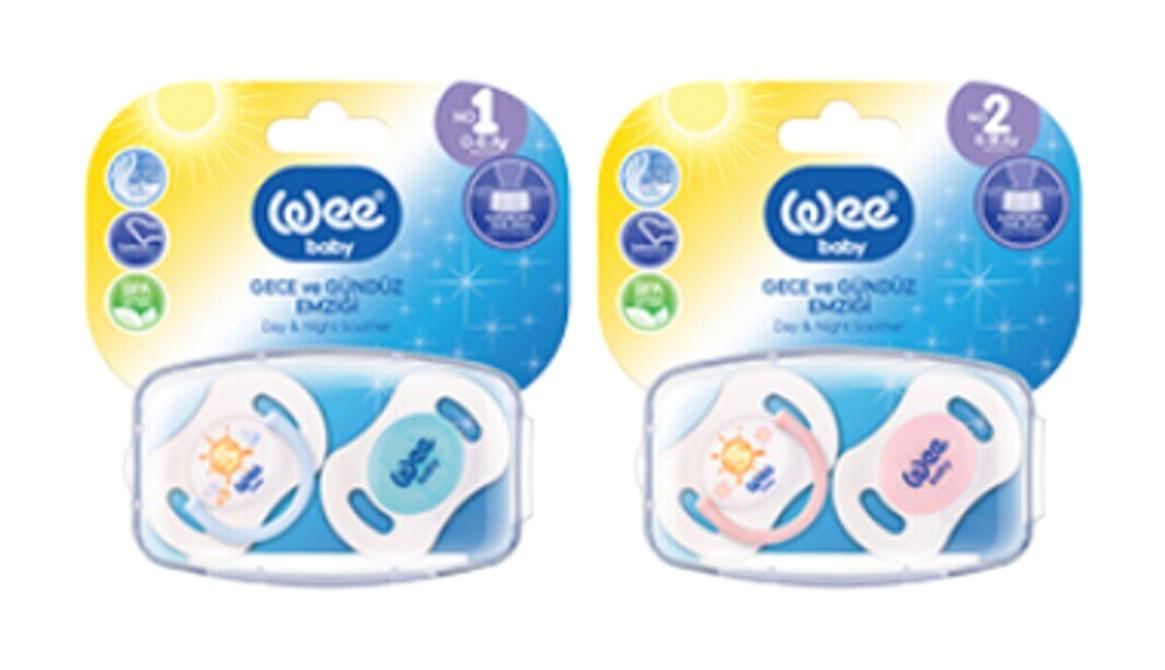 Wee Baby Wee-153 6-18 Ay Ortodontik Kiraz Uçlu Damaklı Silikon Emzik Çok Renkli