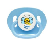 Wee Baby 0-6 Ay Yenidoğan Kiraz Uçlu Damaklı Silikon Emzik Mavi
