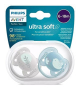 Philips Avent Ultra Soft 6-18 Ay Ortodontik Damaklı Silikon Emzik Çok Renkli