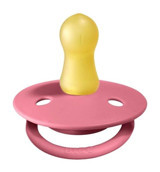 Bibs De Lux 0-6 Ay Ortodontik Yenidoğan Kiraz Uçlu Kauçuk Emzik Pembe