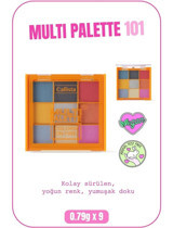 Callista Beauty 101 Colors On Fire Toz Mat Sedefli Far Paleti