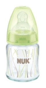 Nuk First Choice Silikon Yenidoğan 0-12 Ay Desenli Yeşil Damaklı Biberon 120 ml