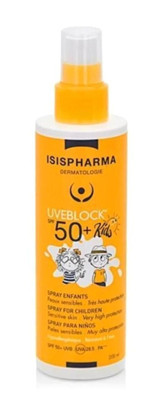 Isispharma Kids 50 Faktör Tüm Ciltler İçin Leke Karşıtı Nemlendirici Yağsız Suya Dayanıklı Yüz ve Vücut Güneş Kremi 200 ml