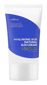 Isntree Hyaluronic Acid Natural Sun 50 Faktör Tüm Ciltler İçin Leke Karşıtı Nemlendirici Yağsız Suya Dayanıklı Yüz ve Vücut Güneş Kremi 50 ml