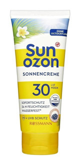 Sunozon 30 Faktör Tüm Ciltler İçin Nemlendirici Suya Dayanıklı Yüz Güneş Kremi 100 ml