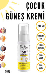 For You Gold 50 Faktör Tüm Ciltler İçin Nemlendirici Suya Dayanıklı Yüz Güneş Kremi 50 ml