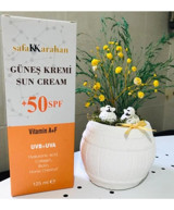 Şafak Karahan Kozmetik Sun Cream 50 Faktör Tüm Ciltler İçin Leke Karşıtı Nemlendirici Yağsız Suya Dayanıklı Yüz Güneş Kremi 125 ml