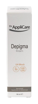 Dr Applicare Depigma 50 Faktör Tüm Ciltler İçin Nemlendirici Suya Dayanıklı Yüz Güneş Kremi 90 ml