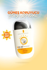 Dream Derm 50 Faktör Tüm Ciltler İçin Nemlendirici Suya Dayanıklı Yüz ve Vücut Güneş Kremi 50 ml