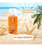 Solar Expert Proaktive 50 Faktör Tüm Ciltler İçin Nemlendirici Suya Dayanıklı Yüz ve Vücut Güneş Kremi 200 ml