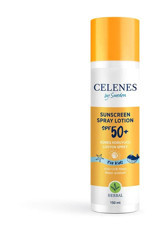Celenes 50 Faktör Tüm Ciltler İçin Nemlendirici Suya Dayanıklı Yüz Güneş Losyonu 150 ml