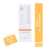 Alenista 50 Faktör Tüm Ciltler İçin Leke Karşıtı Nemlendirici Yağsız Suya Dayanıklı Yüz ve Vücut Güneş Kremi 100 ml