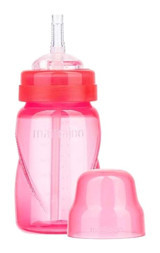 Mamajoo Pipetli Akıtmaz Kulpsuz 12+ Ay 270 ml Alıştırma Bardağı Pembe