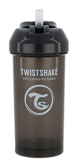 Twistshake Pipetli Kulpsuz 6+ Ay 360 ml Alıştırma Bardağı Siyah
