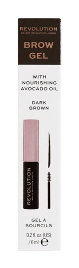 Revolution Brow Gel Dark Brown Renkli Maskara Kaş Sabitleyici