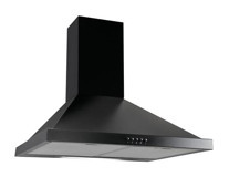Luxell DP6-S 140 W 450 m3/h 60 cm Cam Bacalı Duvar Tipi Damlumbaz Siyah
