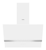 Simfer 8739 500 m3/h 60 cm Cam Bacalı Duvar Tipi Damlumbaz Beyaz - İnox