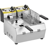 Remta R92 6 lt İki Hazneli Yağlı Fritöz Gümüş