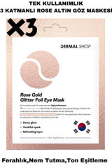 Dermal Rose Gold Göz Çevresi Jel Göz Maskesi 3 Adet