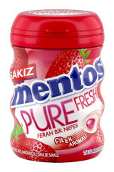 Mentos Pure Flesh Çilekli Sakız 12 Adet