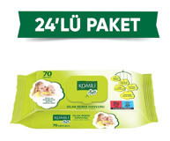 Komili Soft 70 Yaprak 24'lü Paket Islak Mendil