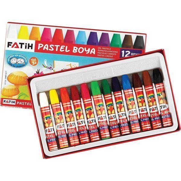 Fatih King Size 12'li Kuru Pastel Boya Seti