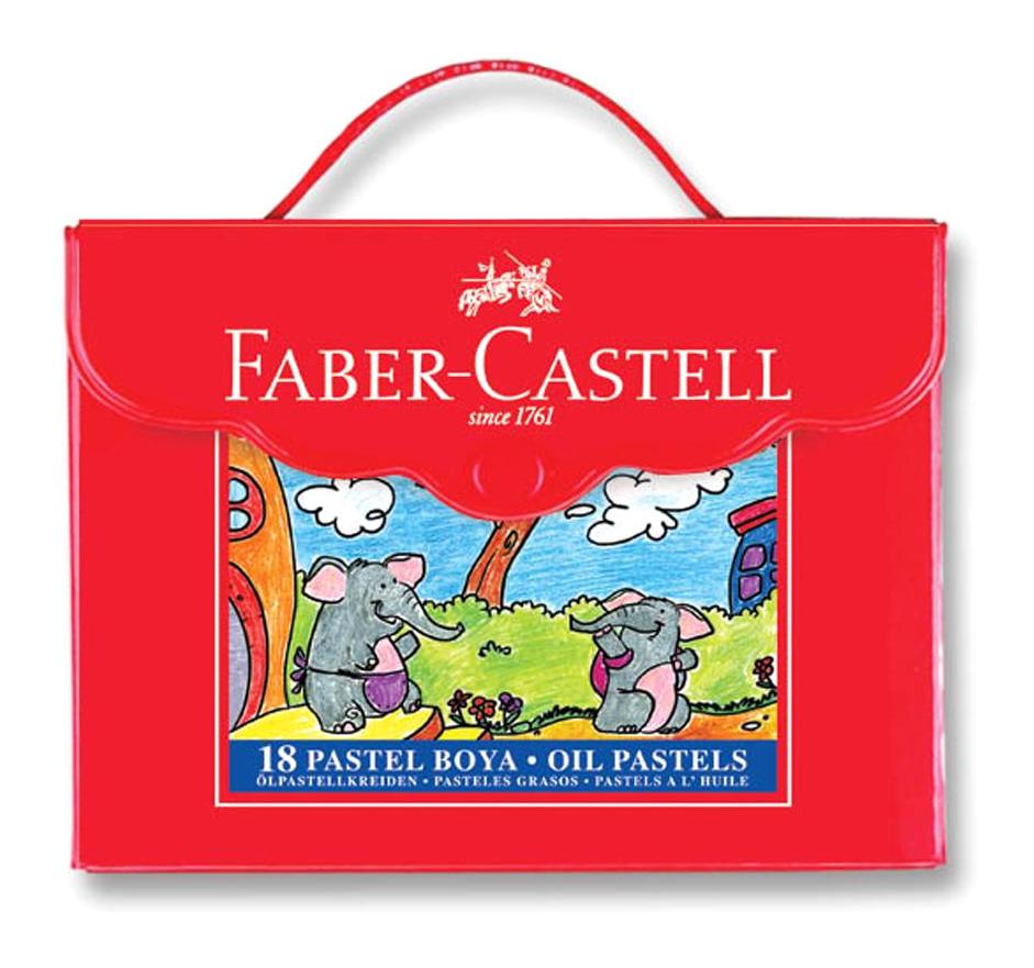 Faber-Castell Çantalı 18'li Yağlı Pastel Boya Seti