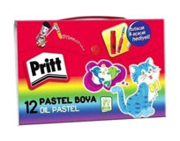 Pritt Çantalı 12'li Yağlı Pastel Boya Seti