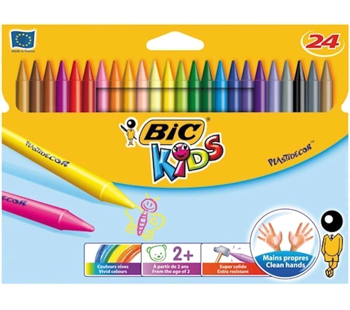 Bic Kids Silinebilir 24'lü Kuru Pastel Boya Seti